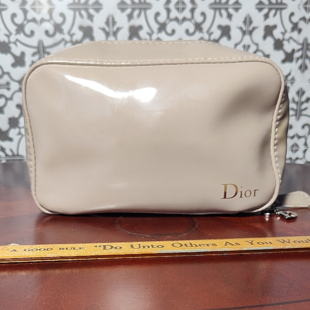 Dior Perfume/ Makeup Tan/Cream Bag